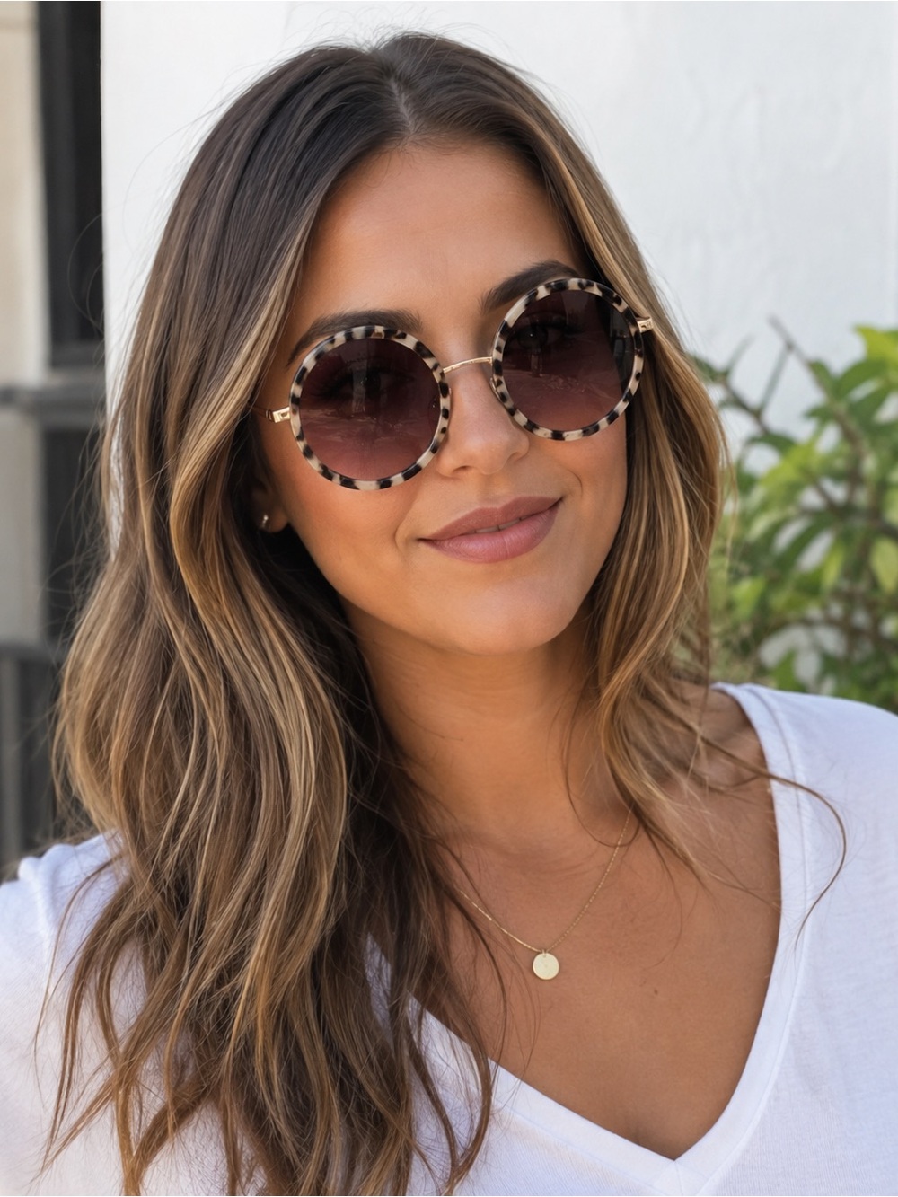 MVMT Voodoo Round Tortoiseshell Gradient Sunglasses